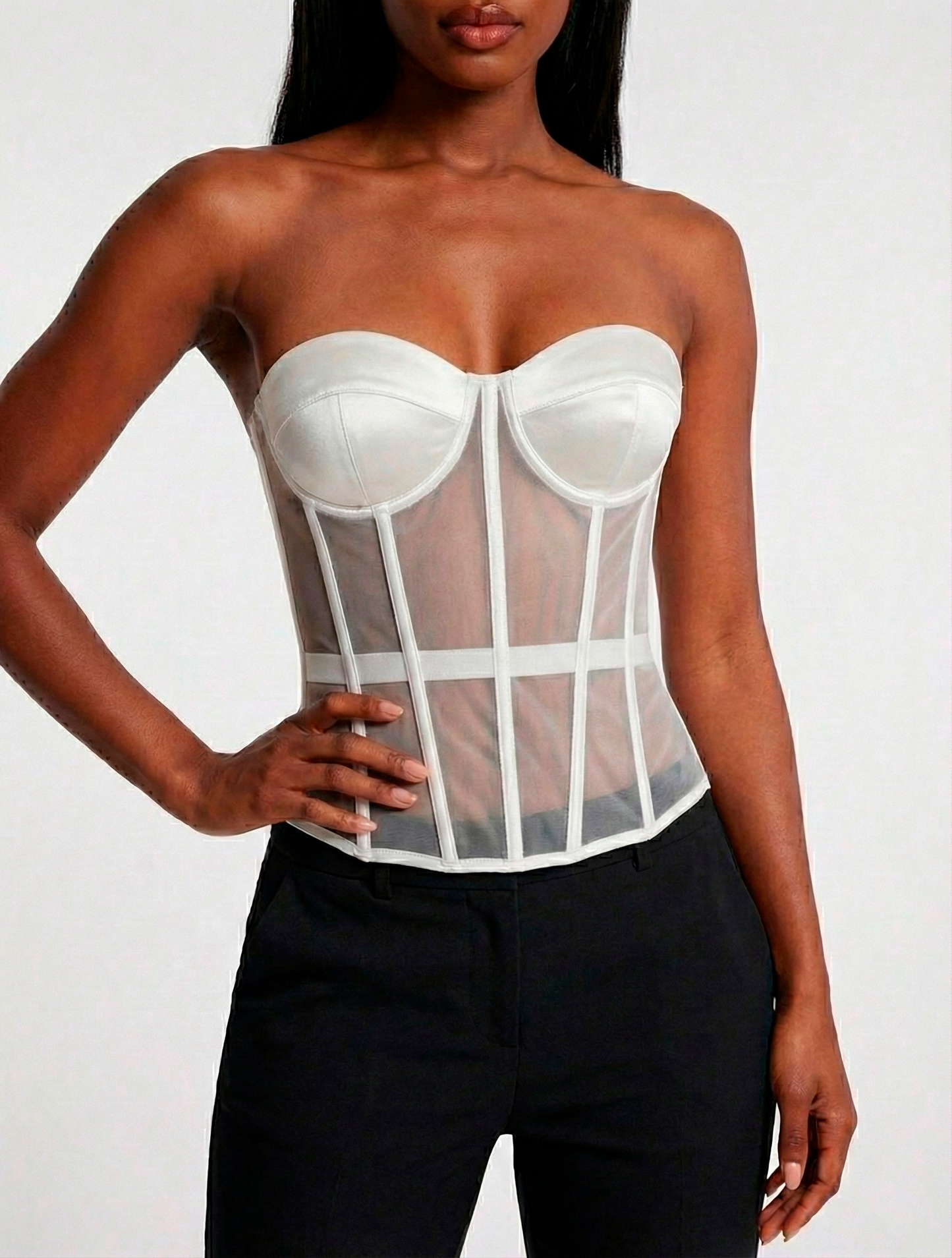 White | front