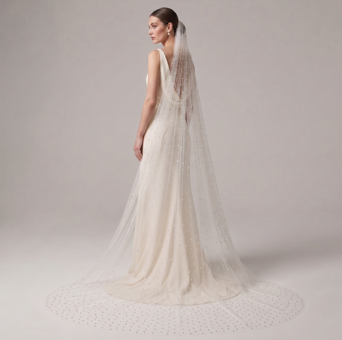 Wedding Pearl Veil for Bride