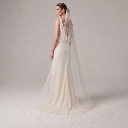 Wedding Pearl Veil for Bride