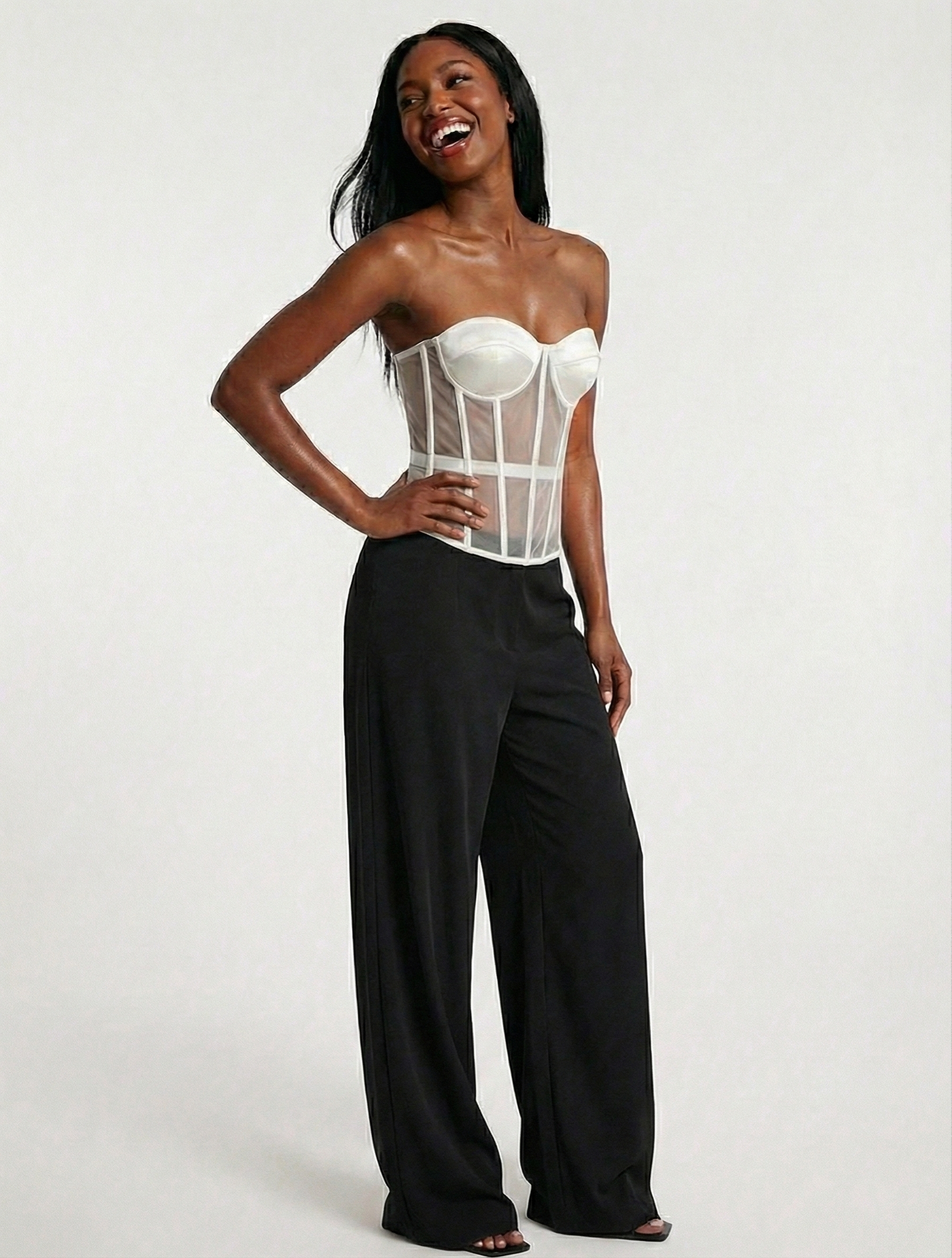 White | front tall 