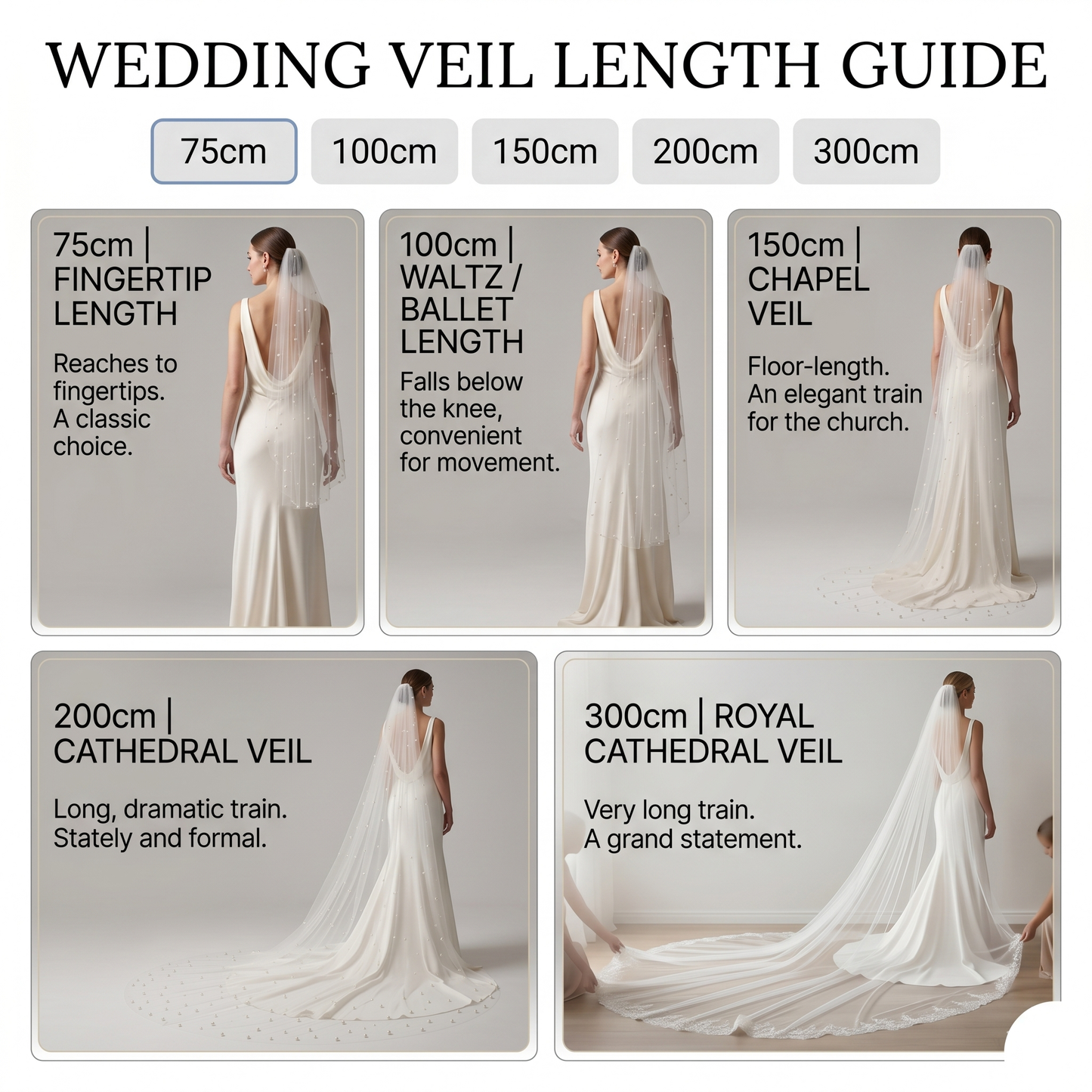 Wedding Pearl Veil for Bride