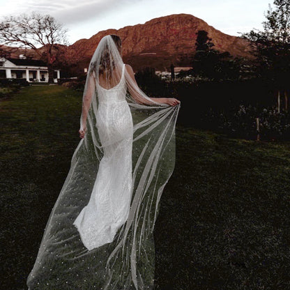 Wedding Pearl Veil for Bride