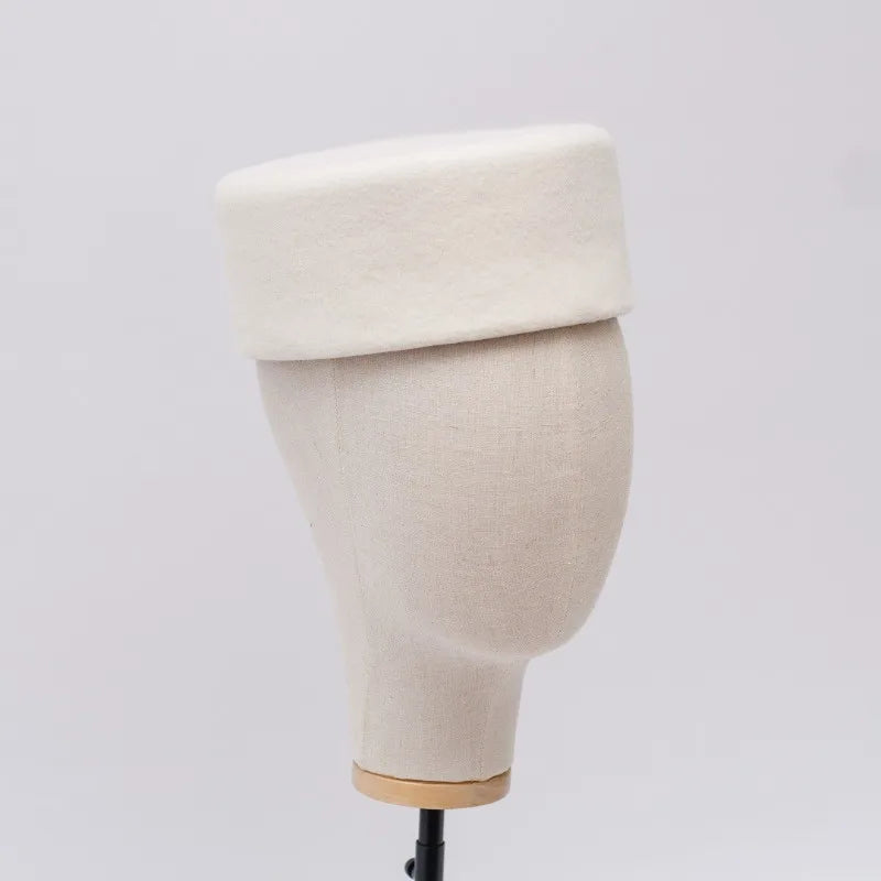 Vintage Women Hat 100% Wool - Bridal Accessory for Wedding Guest