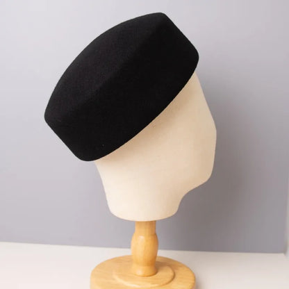 Vintage Women Hat 100% Wool - Bridal Accessory for Wedding Guest