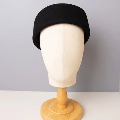 Vintage Women Hat 100% Wool - Bridal Accessory for Wedding Guest